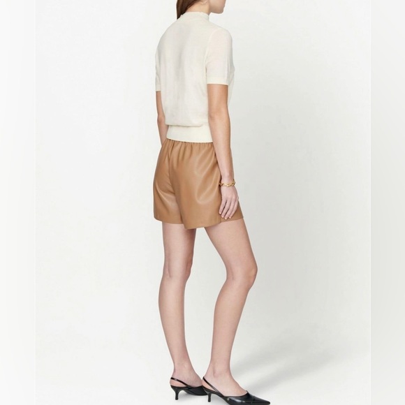 NWT! ANINE BING "Koa Faux-Leather Shorts" Size Small, retails $250 - Picture 3 of 11